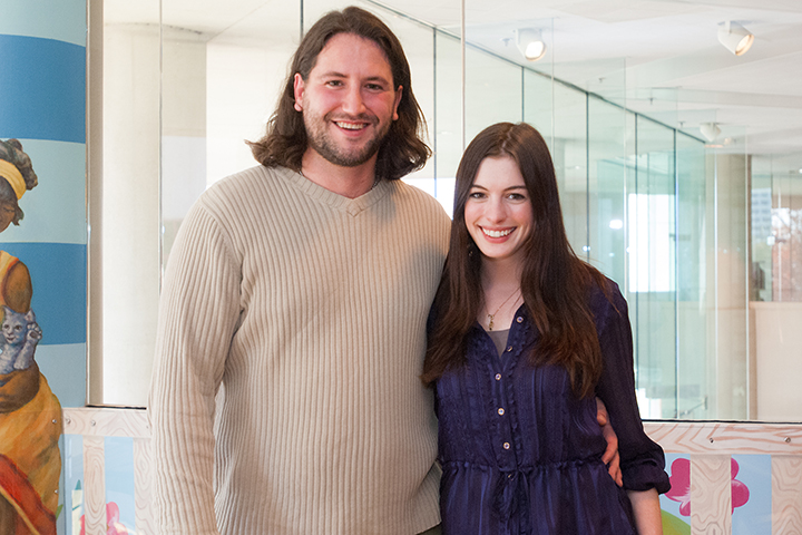 Peter Barta and Anne Hathaway